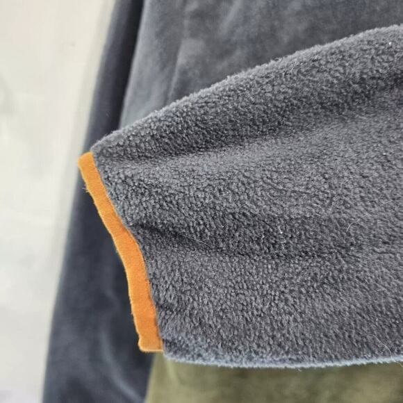 Columbia Pullover Womens Medium Brown Green Fleece Quarter Snap Benton Springs - Picture 8 of 11